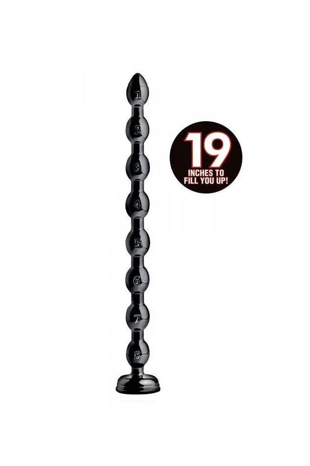XR Brands Hosed Beaded Anal Snake 19 Inch XR Brands Anal