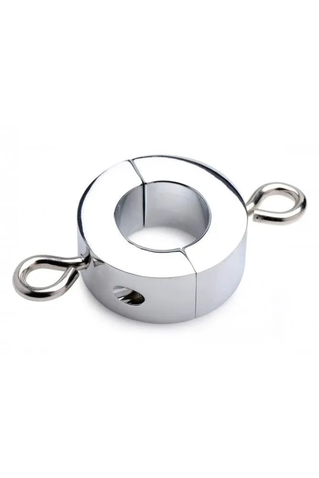 XR Brands Male Sex Toys XR Brands Master Series Ball Trap Metal Ball Stretcher