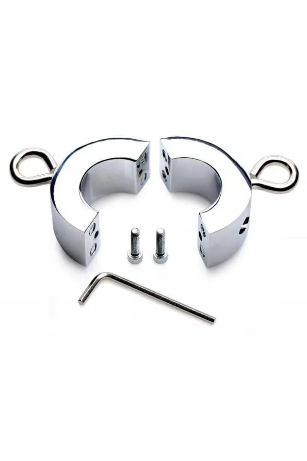 XR Brands Male Sex Toys XR Brands Master Series Ball Trap Metal Ball Stretcher