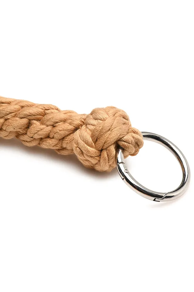 XR Brands Male Sex Toys XR Brands Master Series Swashbuckler Rope Flogger Beige