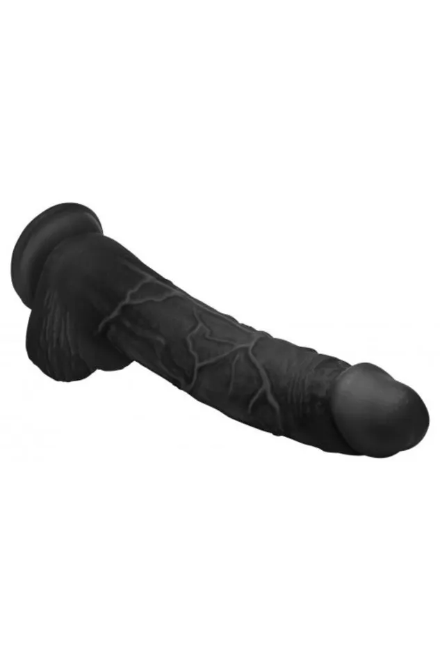 XR Brands XR Brands Master Cock Hung Harry 1175 Dildo with Balls Black Female Sex Toys