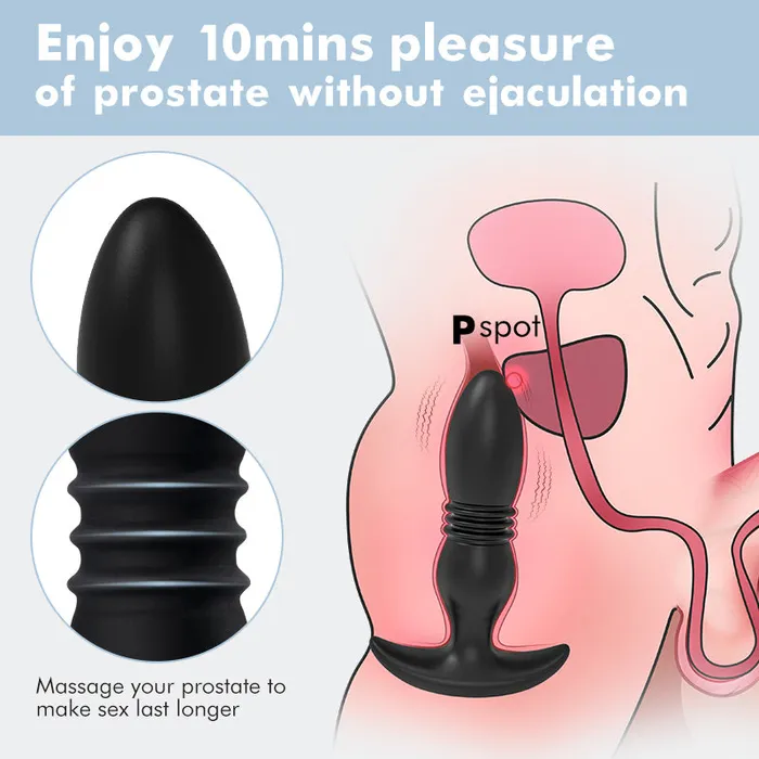 Acmejoy Thrusting Vibrating Prostate Massager Fondlove Male Sex Toys