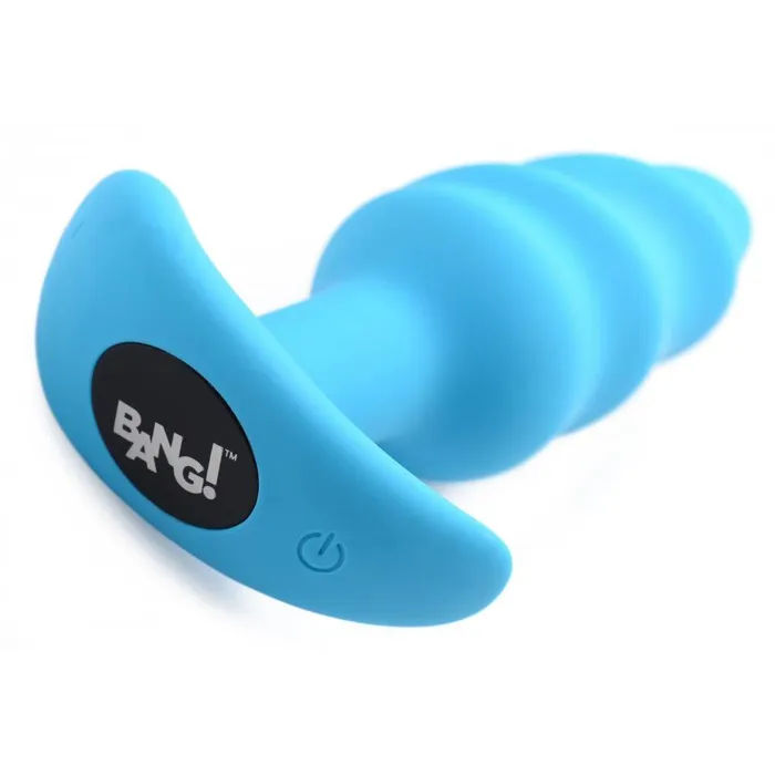 Anal Bang Remote Control 21X Vibrating Silicone Swirl Butt Plug