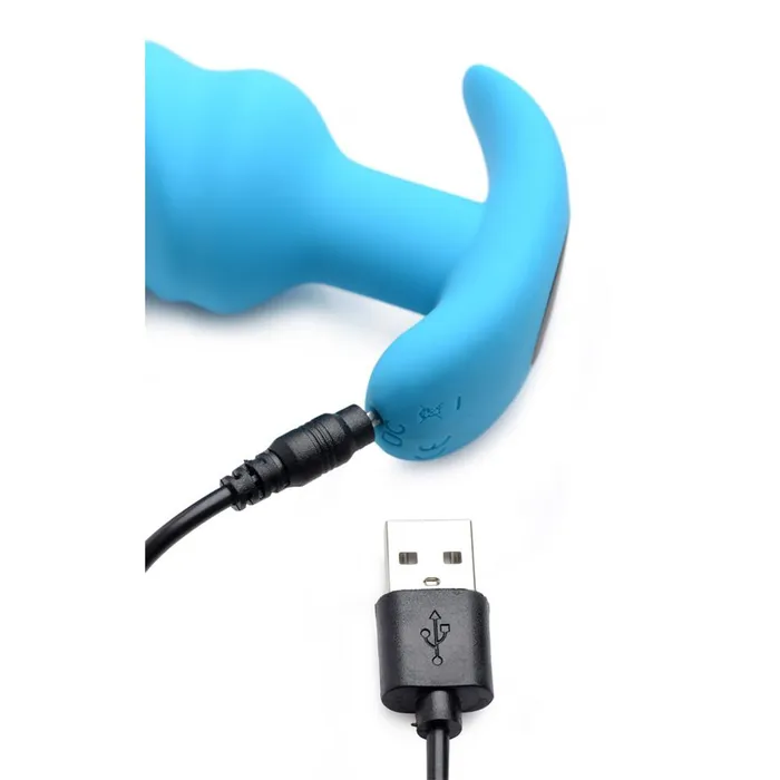 Anal Bang Remote Control 21X Vibrating Silicone Swirl Butt Plug