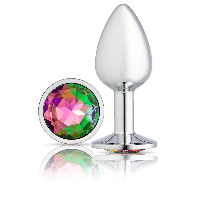 Anal Cloud 9 Novelties Cloud 9 Novelties Gems Silver Chromed Anal Plug Small