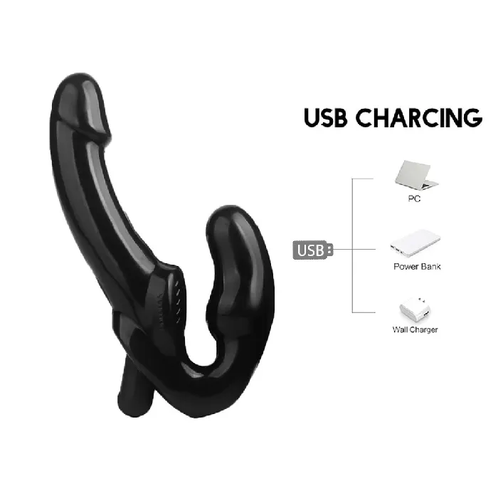 Anal Lovegasm Strapless Strap 9Inch 6 Dildo Couples Remote Vibrator Women Vibrating Thrusting