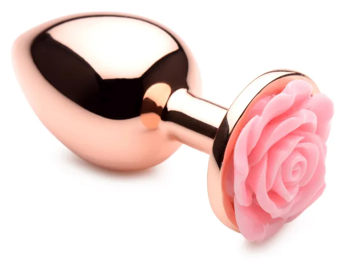 Anal XR Brands Booty Sparks Pink Rose Gold Anal Plug Large