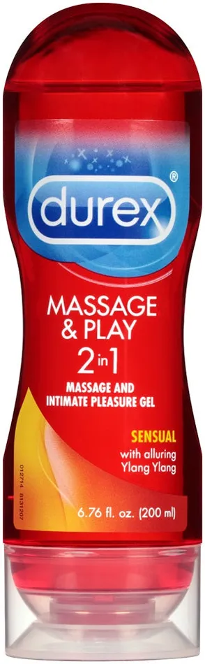 Couples Paradise Marketing Durex Massage Play 2 in 1 Sensual Ylang Ylang 676 Fl Oz 200 ml