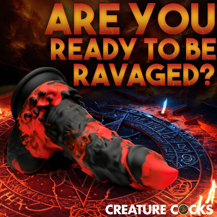 Dildos Fire Demon Monster Silicone Dildo Creature Cocks