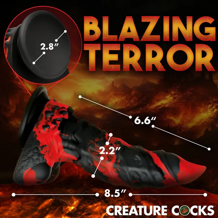 Dildos Fire Demon Monster Silicone Dildo Creature Cocks