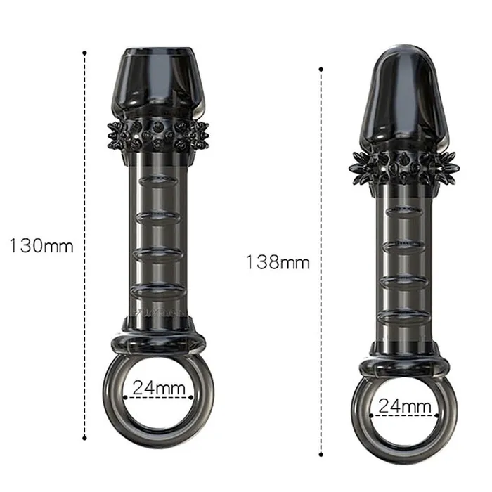 Dildos Lovegasm Thorny Extender Bionic Cock Sheath With Balls