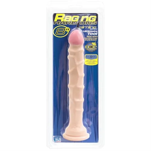 Dildos Raging Hard Ons Slimline With Suction Cup 8 Inch Dong White Doc Johnson Dildos Raging Hard Ons Slimline With Suction Cup 8 Inch Dong White Doc Johnson