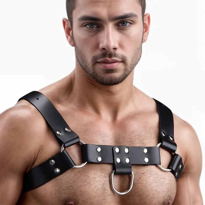 English Bull Dog Harness Strict Leather Female Sex Toys