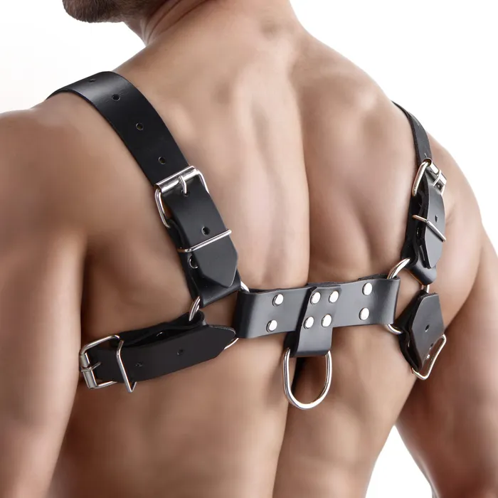 English Bull Dog Harness Strict Leather Female Sex Toys