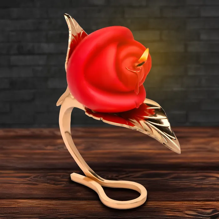 Female Sex Toys Burning Passion Rose Candle with Holder Master Series
