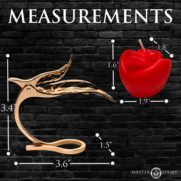 Female Sex Toys Burning Passion Rose Candle with Holder Master Series
