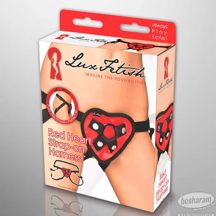 Female Sex Toys Lux Fetish Lux Fetish Heart Strapon Harness