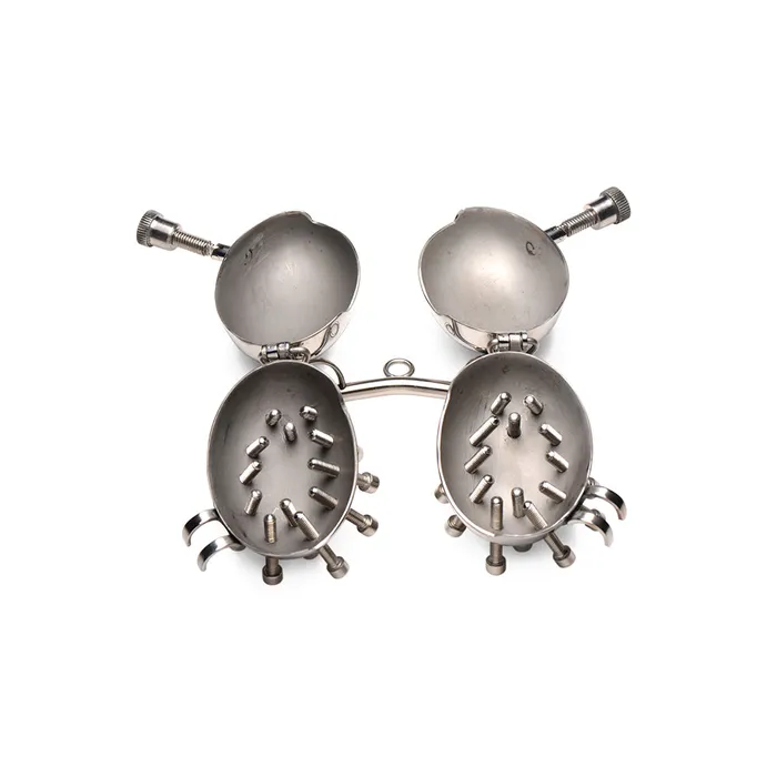 Female Sex Toys Master Series Scrotum Egg Shells with Spikes
