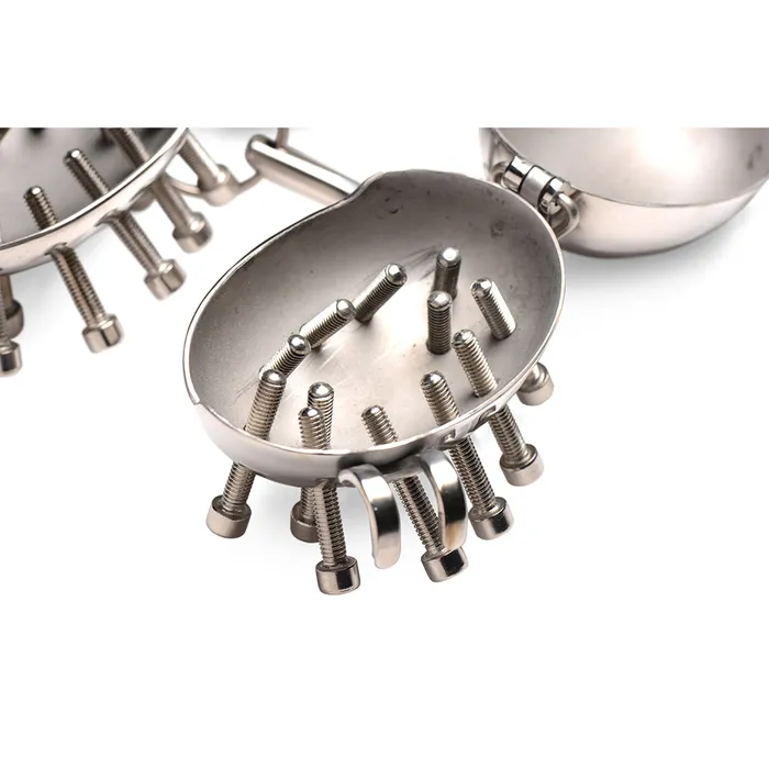 Female Sex Toys Master Series Scrotum Egg Shells with Spikes