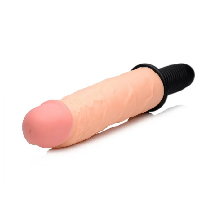 Female Sex Toys Onslaught 13 Mode XXL Vibrating Giant Dildo Thruster Master Series