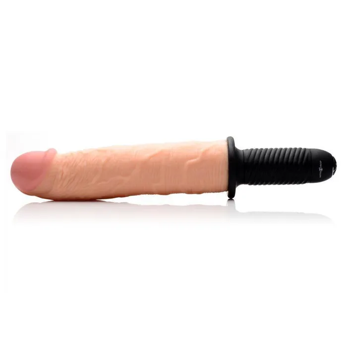 Female Sex Toys Onslaught 13 Mode XXL Vibrating Giant Dildo Thruster Master Series