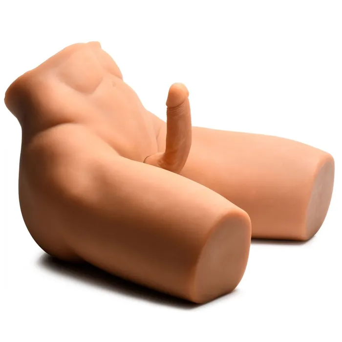 Female Sex Toys Poseable Torso with Thrusting Dildo Curve Toys