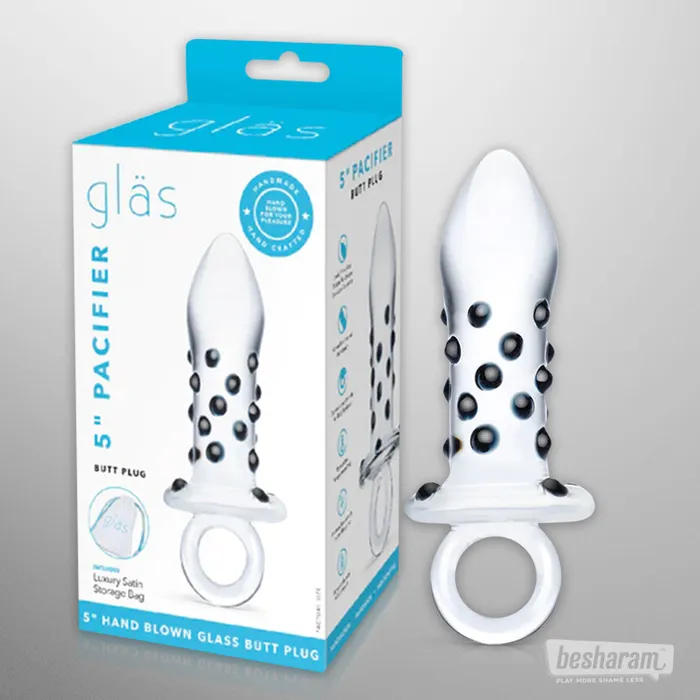 Glas Pacifier Butt Plug Glas Anal