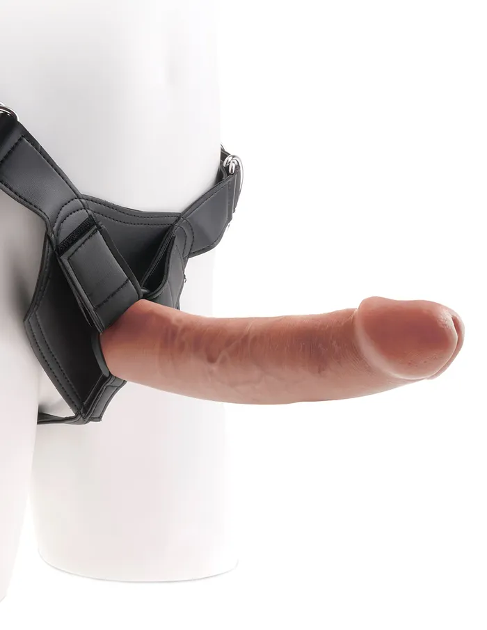 King Cock Strapon Harness With 9 Inch Cock Tan Pipedream Female Sex Toys