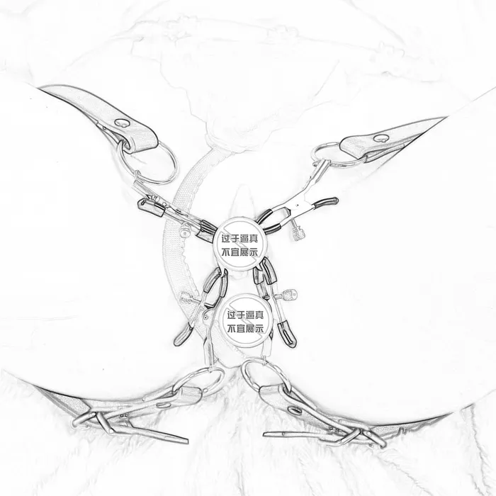 LAZADASEXTOYS Couples Bdsm Bondage Wrap Around Thigh Spread Labia Spreader Straps With Clit ClampsHumiliation Play Nipple Clamps Roleplay BDSM Toys LAZADASEXTOYS Couples Bdsm Bondage Wrap Around Thigh Spread Labia Spreader Straps With Clit ClampsHumiliation Play Nipple Clamps Roleplay BDSM Toys