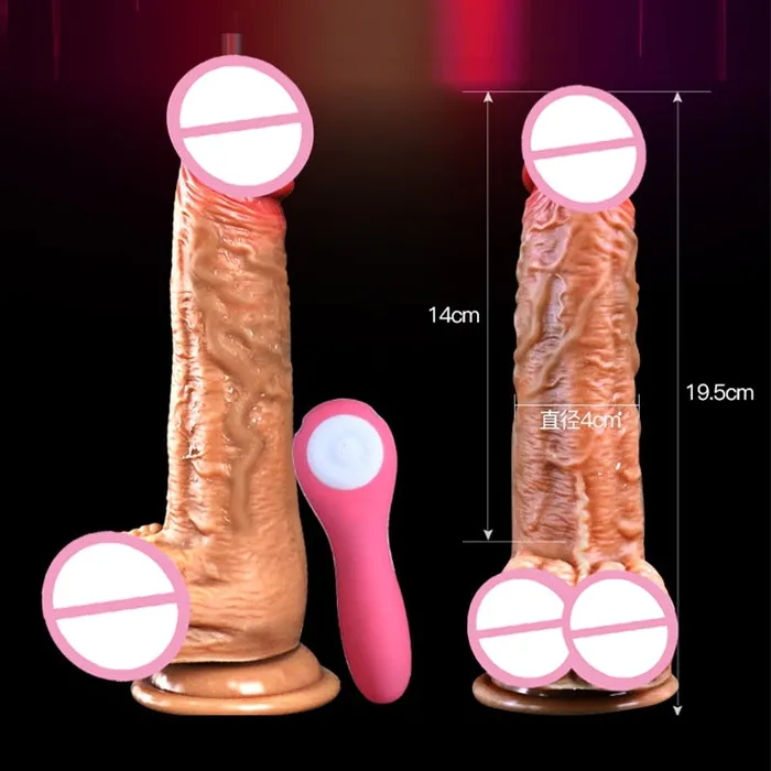 LAZADASEXTOYS Dildos Sex Products Heating Real Big Dildo Vibrator Electric Vibrating Real Penis Suction Cup Dildo for Women Sex Toys USB Charging