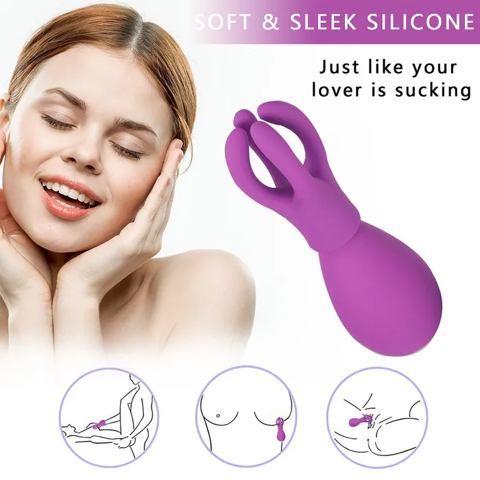 LAZADASEXTOYS Female Sex Toys 5 in 1 G spot Dildo Vibrator Sex Toys for Woman Adult Nipple Clitoris Stimulator Anal Butt Plug Tongue Oral Sex Masturbators Cup