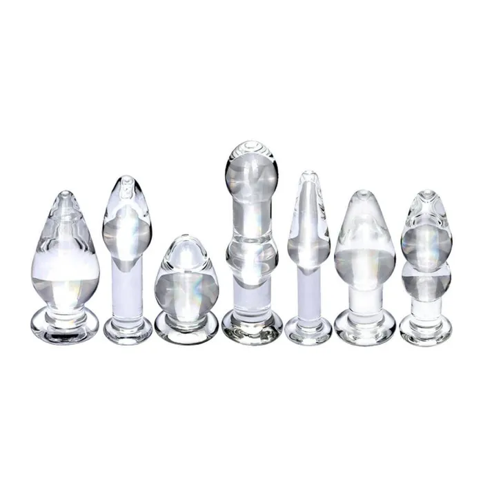 Lovegasm Anal 7 Styles Crystal Glass Plug Training Men