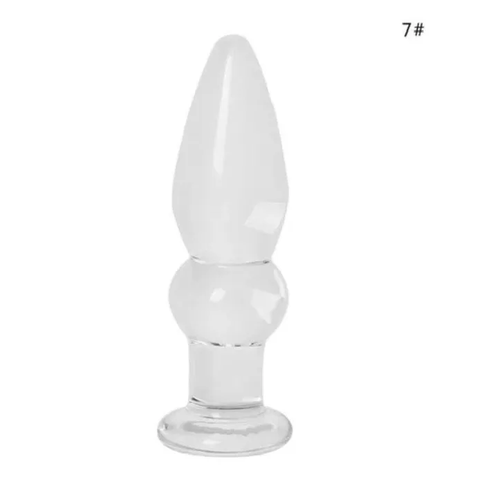 Lovegasm Anal 7 Styles Crystal Glass Plug Training Men