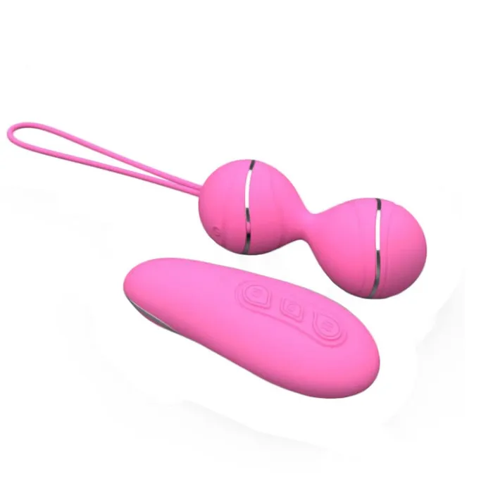 Lovegasm Clitoris Stimulating Remote Control Kegel Balls Female Sex Toys