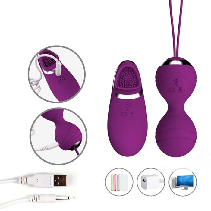 Lovegasm Clitoris Stimulating Remote Control Kegel Balls Female Sex Toys