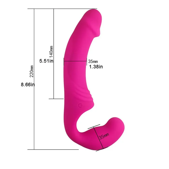 Lovegasm Female Sex Toys Rechargeable Dildo Strapless Double Dp Sided
