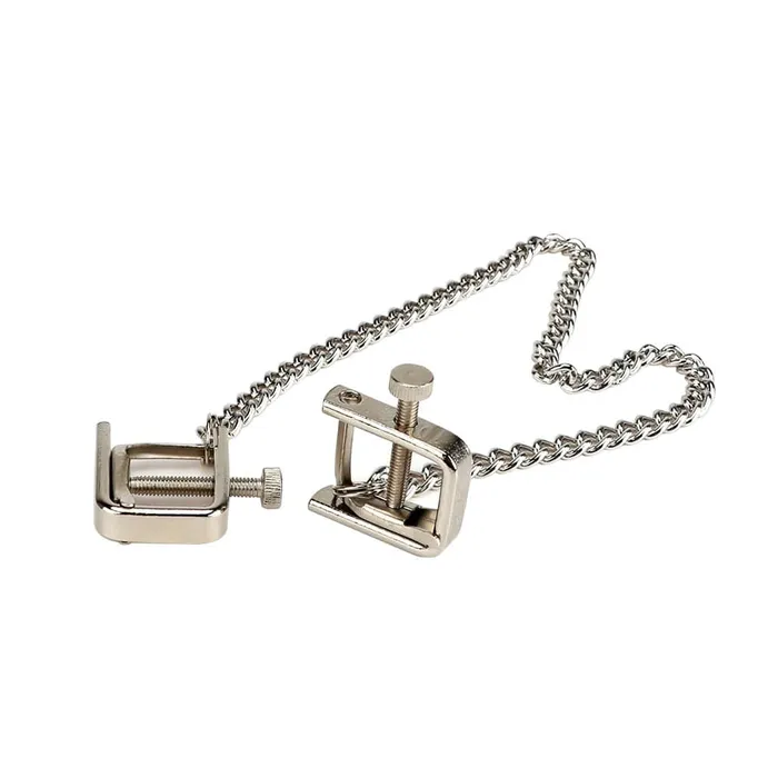 Lovegasm Male Sex Toys Metal Chain Adjustable Clamp