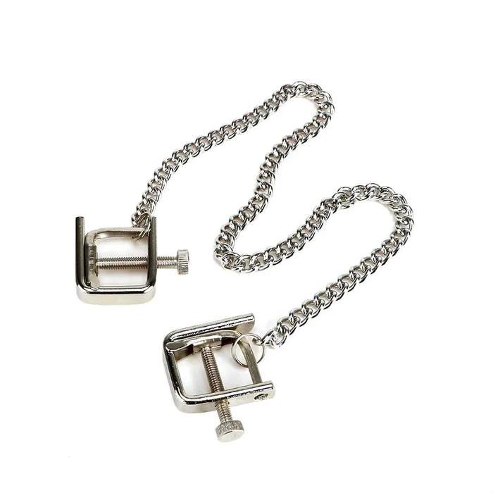 Lovegasm Male Sex Toys Metal Chain Adjustable Clamp