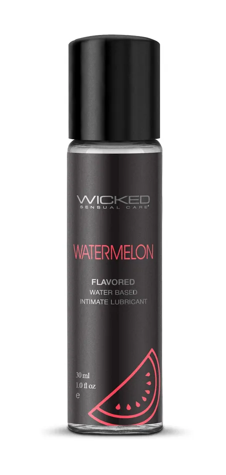 Lubricants Aqua Watermelon Flavored Water Based Intimate Lubricant 1 Fl Oz Wicked Sensual Care