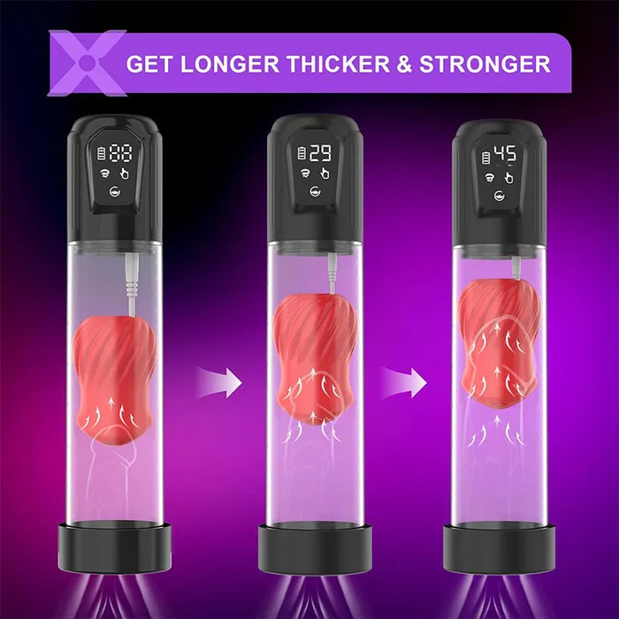 Male Sex Toys Alexander 7 Vibrating 5 Sucking Penis Pump Vacuum Suction Male Penis Extender Acmejoy