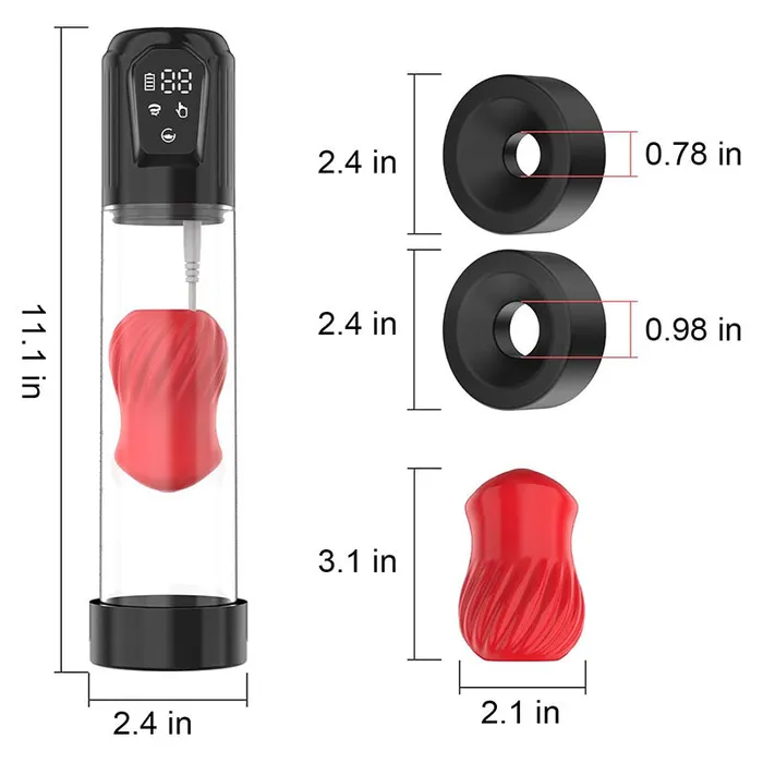 Male Sex Toys Alexander 7 Vibrating 5 Sucking Penis Pump Vacuum Suction Male Penis Extender Acmejoy
