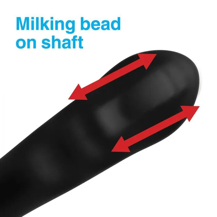 Male Sex Toys Alpha Pro 7X PMilker Silicone Prostate Stimulator with Milking Bead