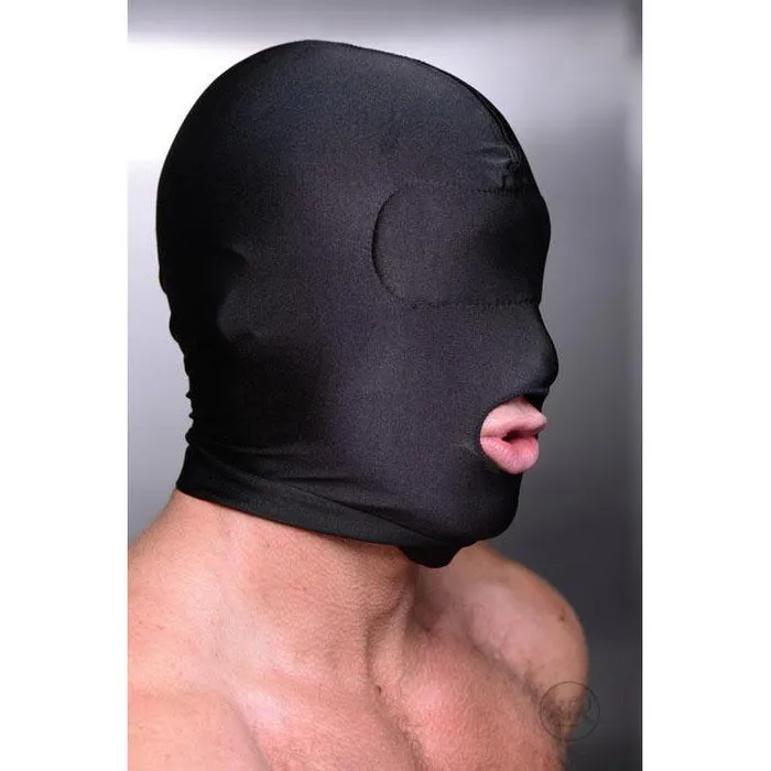 Male Sex Toys Disguise Open Mouth Hood with Padded Blindfold Master Series Male Sex Toys Disguise Open Mouth Hood with Padded Blindfold Master Series
