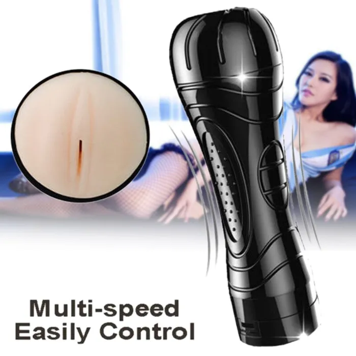 Male Sex Toys LAZADASEXTOYS Multispeed Masturbator For Men Realistic electric Vagina Pocket Pussy Vibrator Male Sex Toys Vibrator Penis massage Machine