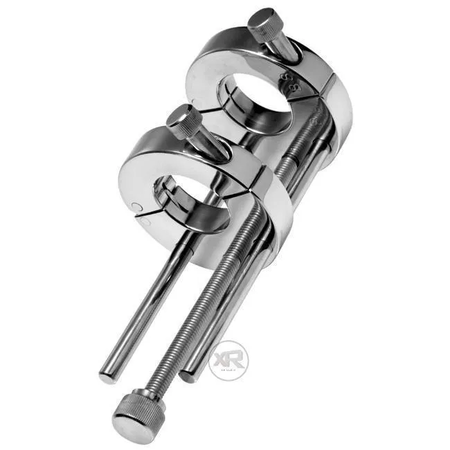 Master Series Extreme Double Ring CBT Ball Stretcher Male Sex Toys