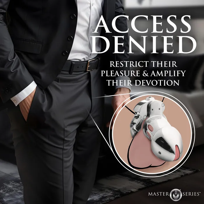 Master Series Male Sex Toys Cock Cuff SnapOn Chastity Cage