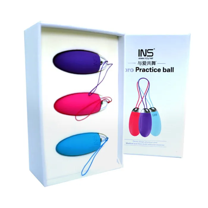 missammy Couples 3Pcs Vaginal Tighten Vibrator Vaginal Muscle Practice Ball Clitoris Sex Adult Toys992