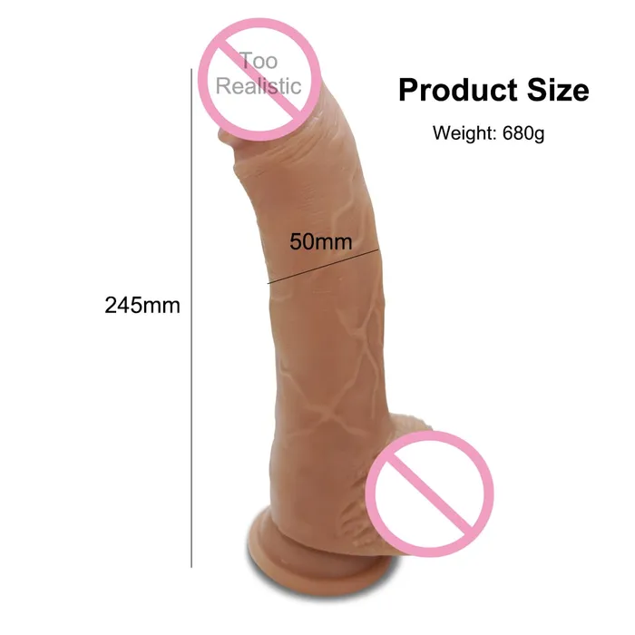 New Skin Feeling Realistic Penis Super Huge Big Dildo with Suction Cup Sex Toys for Woman Sex Products Female Masturbation Cock LAZADASEXTOYS Female Sex Toys