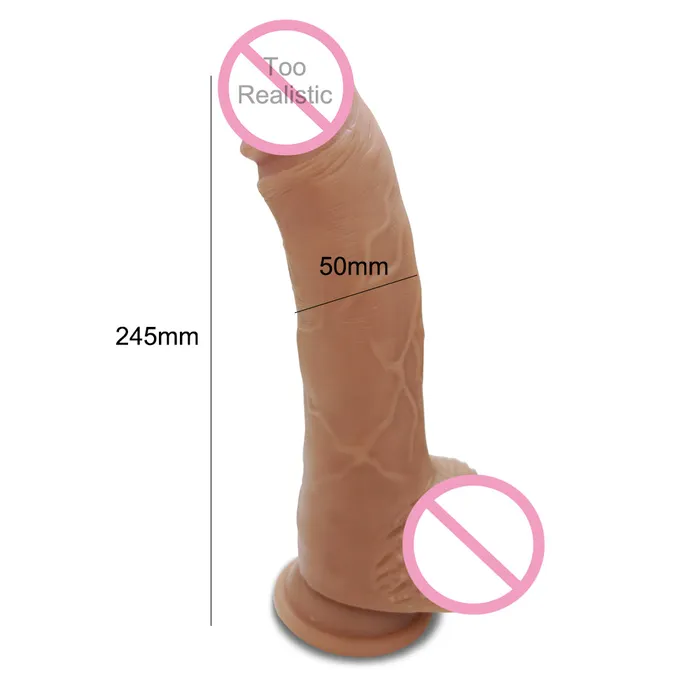 New Skin Feeling Realistic Penis Super Huge Big Dildo with Suction Cup Sex Toys for Woman Sex Products Female Masturbation Cock LAZADASEXTOYS Female Sex Toys
