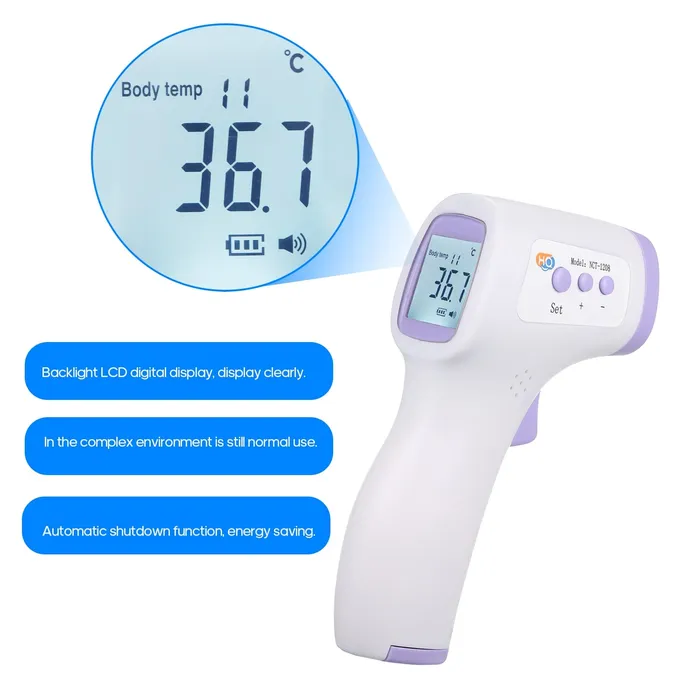 Noncontact IR Infrared Thermometer Forehead 2in1 BodyObject Temperature Measurement LCD Digital Display temperature gun LAZADASEXTOYS Female Sex Toys